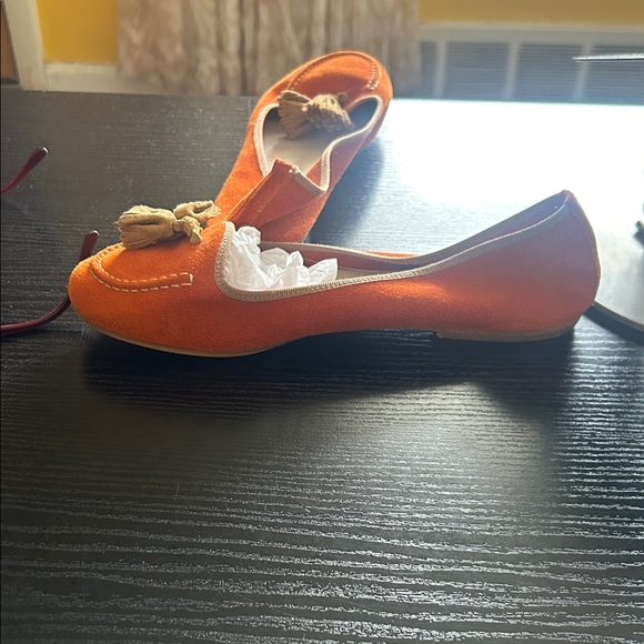 Sundance Orange Tassel Loafers - Picture 5 of 10